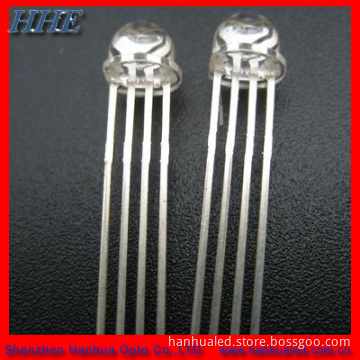 Shenzhen 5mm Straw Hat RGB LED Lamp Diodes Light with 100% Quality Guarantee